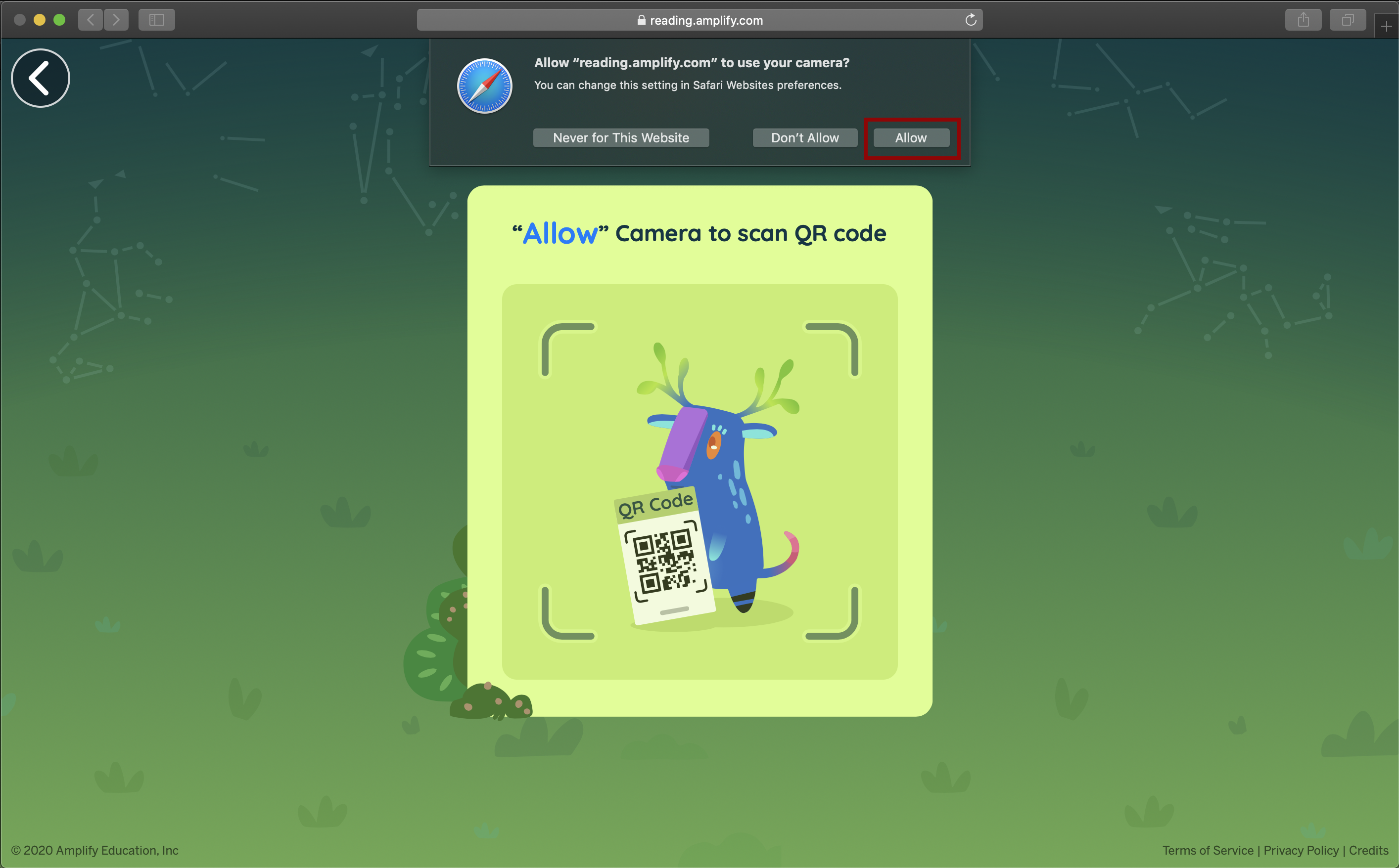 Amplify Reading Texas K5 QR Code Login FAQ